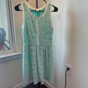 Cute teal and white dress